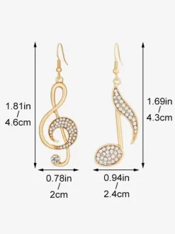 Boucles d'Oreilles Métal Doré Adulte Quotidien Décontracté Bijoux