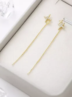 Boucles d'oreilles à pampilles en forme d'étoile à huit branches pour femmes 2026