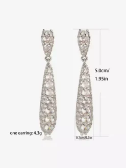 Boucles d'oreilles pendantes en argent pour adulte style baroque décontracté bijoux du quotidien