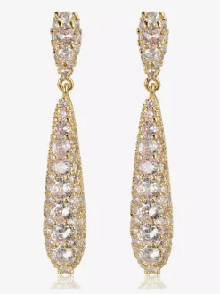 Boucles d'oreilles pendantes en argent pour adulte style baroque décontracté bijoux du quotidien