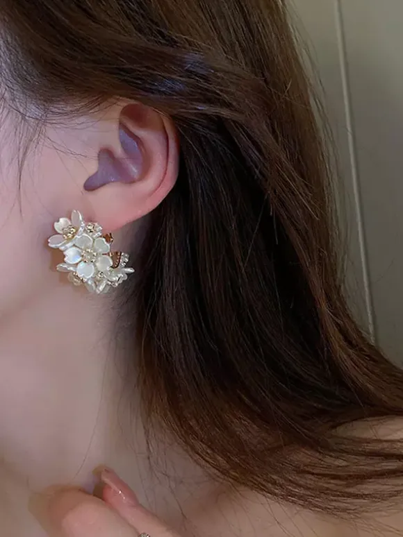 Bouclie d'oreille accessoire de mariée