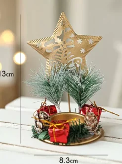 Bougeoir Arbre Accessoires Sabin de Noël Décoration Noël