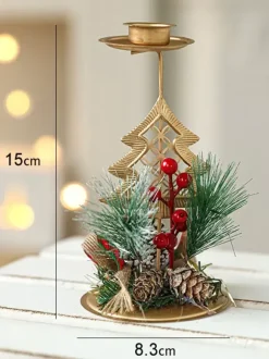 Bougeoir Arbre Accessoires Sabin de Noël Décoration Noël