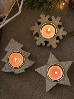 Bougeoir Arbre Accessoires Sabin de Noël Décoration Noël