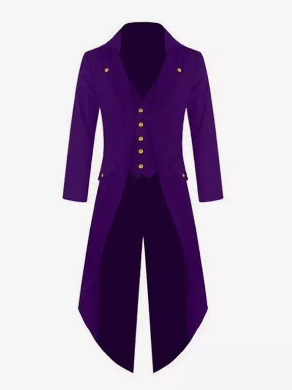 Bouton Vintage Aristocrat Bouton Décor Noir Costumes Retro Pour Homme Déguisements Halloween