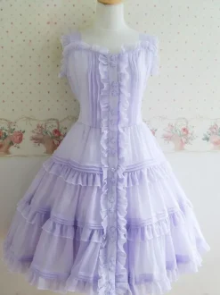 Boutons doux Polyester Lolita Robe Déguisements Halloween
