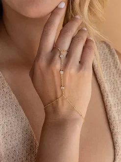 Bracelet Strass Minuscules Détails Perlés Bracelet Tendance Chic