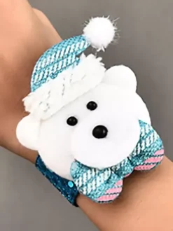Bracelet à Claquer Bande de Slap Enfant Fille Garçon Jouets de Père Noël