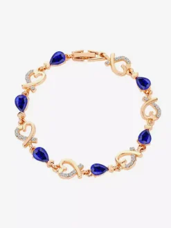 Bracelet en cristal en forme de c艙ur pour femme 2026