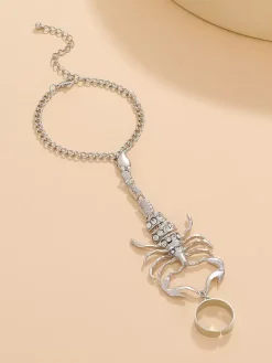 Bracelet Mille-Pattes Bracelet Gothique Strass En Or
