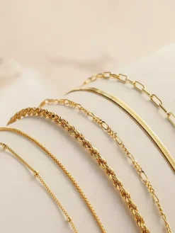 Bracelet multicouche en perles tressées plaqué Chic décontracté