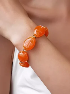 Bracelet rond style européen pour adulte et fille bijou décontracté au quotidien