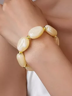 Bracelet rond style européen pour adulte et fille bijou décontracté au quotidien