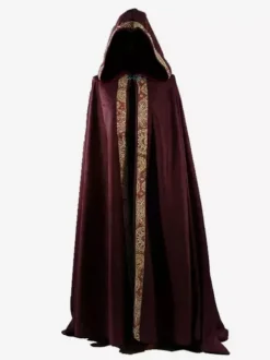 Cape Longue Rétro Hommes Robe Déguisement Du Clergé D'Église Médiévale Bourgogne