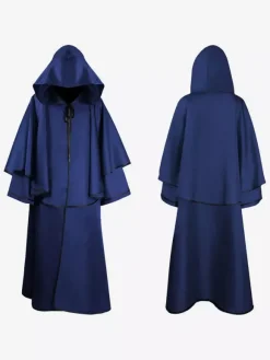 Cape Vintage Déguisement Médiéval Costume Homme Cosplay Rétro Bourgogne