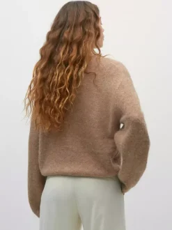 Cardigan basique en tricot à col ras du cou pour femme 2026