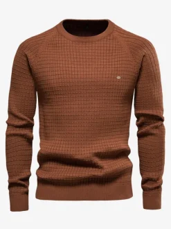 Cardigan Homme Pull Homme Maille Col Rond Automne Gris Bleu