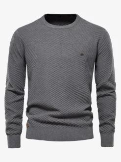 Cardigan Homme Pull Maille Col Rond Automne Hiver Vert Abricot