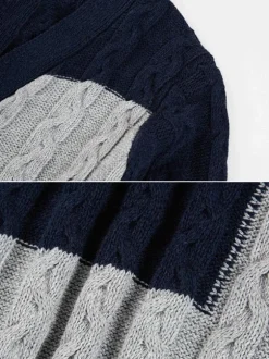 Cardigan Pour Homme Pulls Chic Manches Longues Poches Bleu Marine Foncé