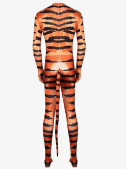 Carnaval Combinaison Tigre Motif Costume Orc Halloween Scène