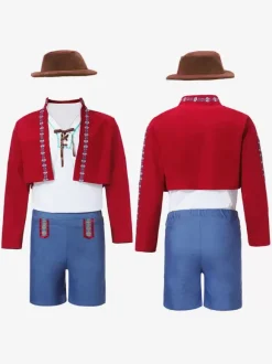 Carnaval Costumes Halloween Rouge Homme Style Européen Set Costumes de Fête