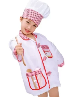 Carnival Baker Kids Cosplay Polyester Set Kids Cosplay Costumes Déguisements Halloween