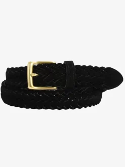 Ceinture en cuir tressé ceintures rétro en détresse pour femmes avec boucle