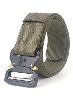 Ceinture Homme Nylon Ceinture Décontractée Quotidienne Vert Chasseur