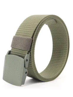 Ceinture Hommes Chic En Toile Bleu