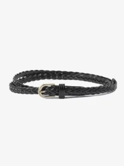 Ceinture élégante en cuir avec boucle en métal ceintures polyvalentes de couleur unie pour femmes