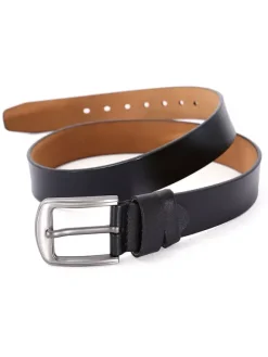 Ceinture pour hommes en cuir PU Ceinture noire à la mode