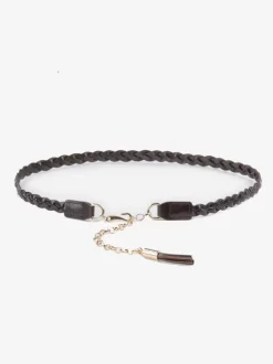 Ceinture élégante en cuir de vache tressé robes ceintures de chemise avec franges