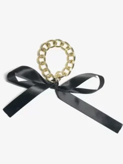 Chaîne de cheville avec n艙ud plaqué or pour bikini maillot de bain plage vacances.