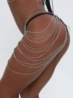 Chaîne de taille strass Resort Wear bijoux accessoires femmes adultes