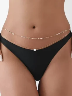 Chaîne de taille en métal bijoux de vacances pour adolescentes et femmes