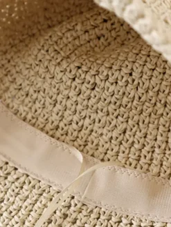 Chapeau bob à petit bord protection solaire chapeau de plage en paille tissée pour femme 2026