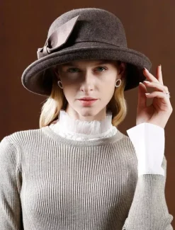 Chapeau de laine rétro Arcs Royal Accessoires cheveux Femmes Vintage Headpieces Déguisements Halloween