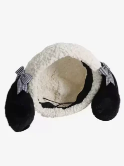 Chapeau Lolita doux écru n艙uds blancs accessoire polyester accessoires Lolita