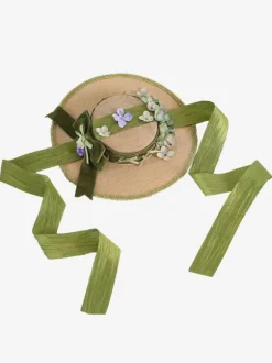 Chapeau Lolita Style Pastoral Vintage N艙uds Volants Accessoire Fleurs Lolita Coiffure