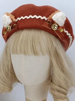 Chapeau Rococo Style Lolita Volants N艙uds Accessoire Polyester Lolita