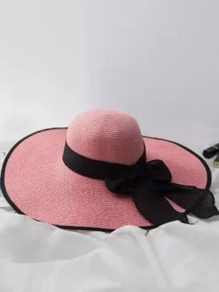 Chapeau de paille d'été à bord surdimensionné pliable pour la plage et la protection solaire pour femmes (2026)