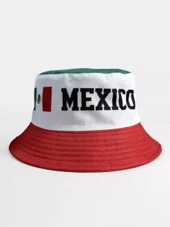 Chapeau de soleil drapeau du Mexique chapeau de supporter chapeau bob drapeau national de la Coupe du monde