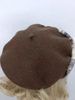 Chapeau Mignonne Lolita Accessoire N艙uds Taupe en Polyester