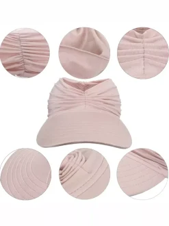 Chapeau pare-soleil à large bord pour femme protection UV UPF 50 élastique creux été 2026