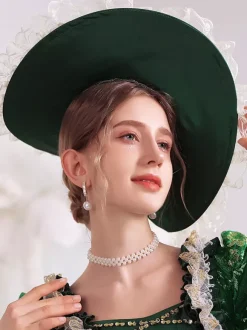 Chapeau Vintage Femmes Polyester Royal Costume Accessoires