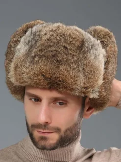 Chapeaux Fourrée Homme Moderne Hiver Cadeau Noël