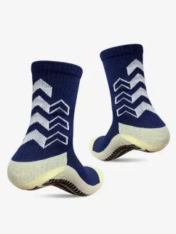 Chaussettes De Sport Épaisses Basket-Ball Bleues Respirantes Lot De 3 Paires Adultes Enfants Entraînement