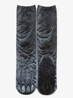 Chaussettes de yoga unisexes amusantes imprimées en 3D avec des animaux montantes jusqu'aux genoux