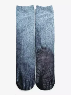 Chaussettes de yoga unisexes amusantes imprimées en 3D avec des animaux montantes jusqu'aux genoux