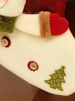 Chaussettes de Noël 2026 Sac Cadeau de Noël Cadeau de Décoration Sac de Bonbons Noël Cadeau Enfant